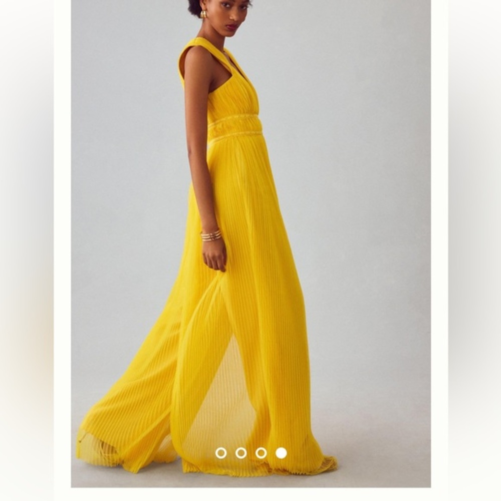 NWOT Hutch Pleated Tulle Jumpsuit Anthropologie‎ 8